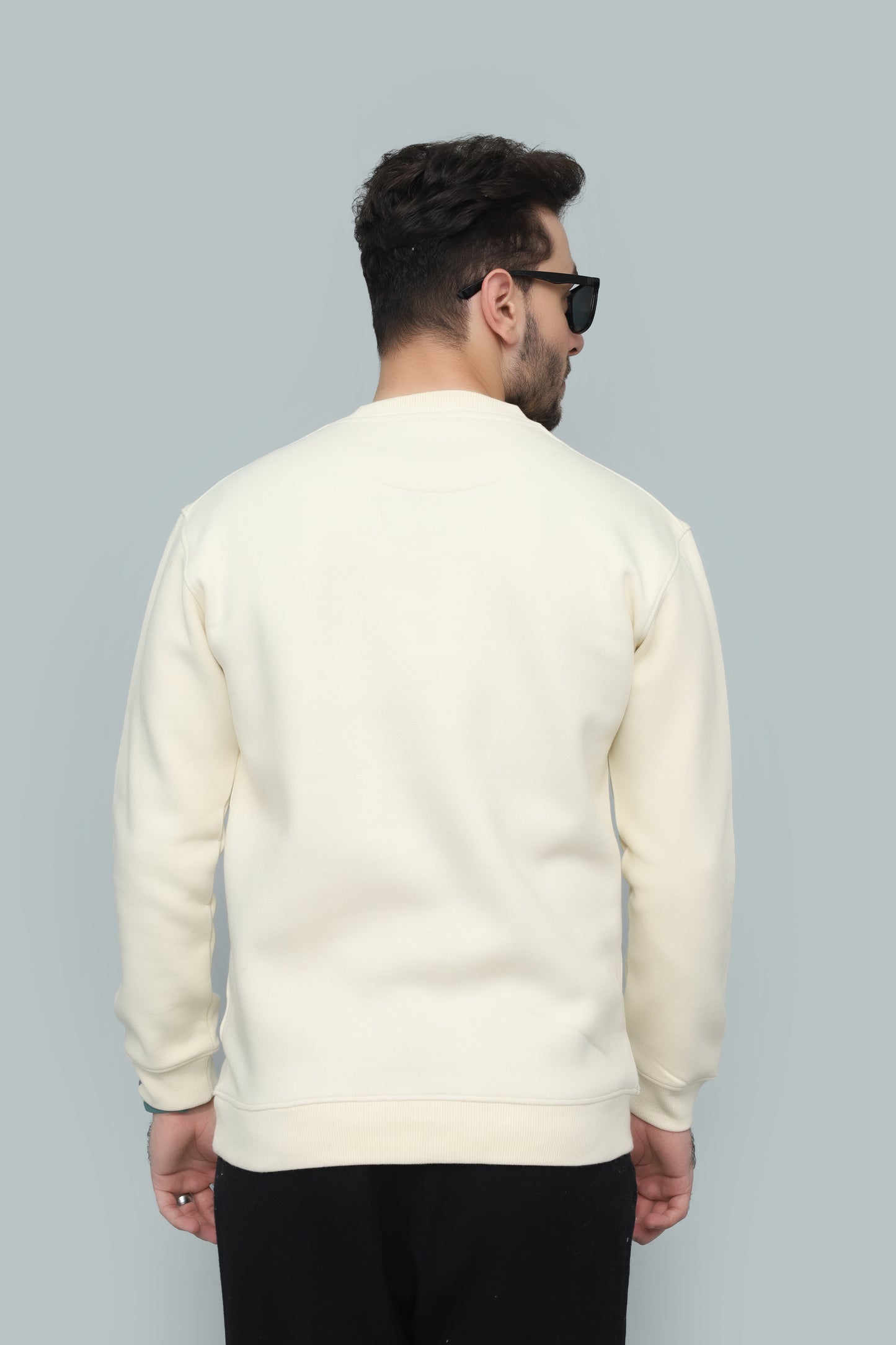 Natural Beige Sweatshirt - Premium Fleece Streetwear