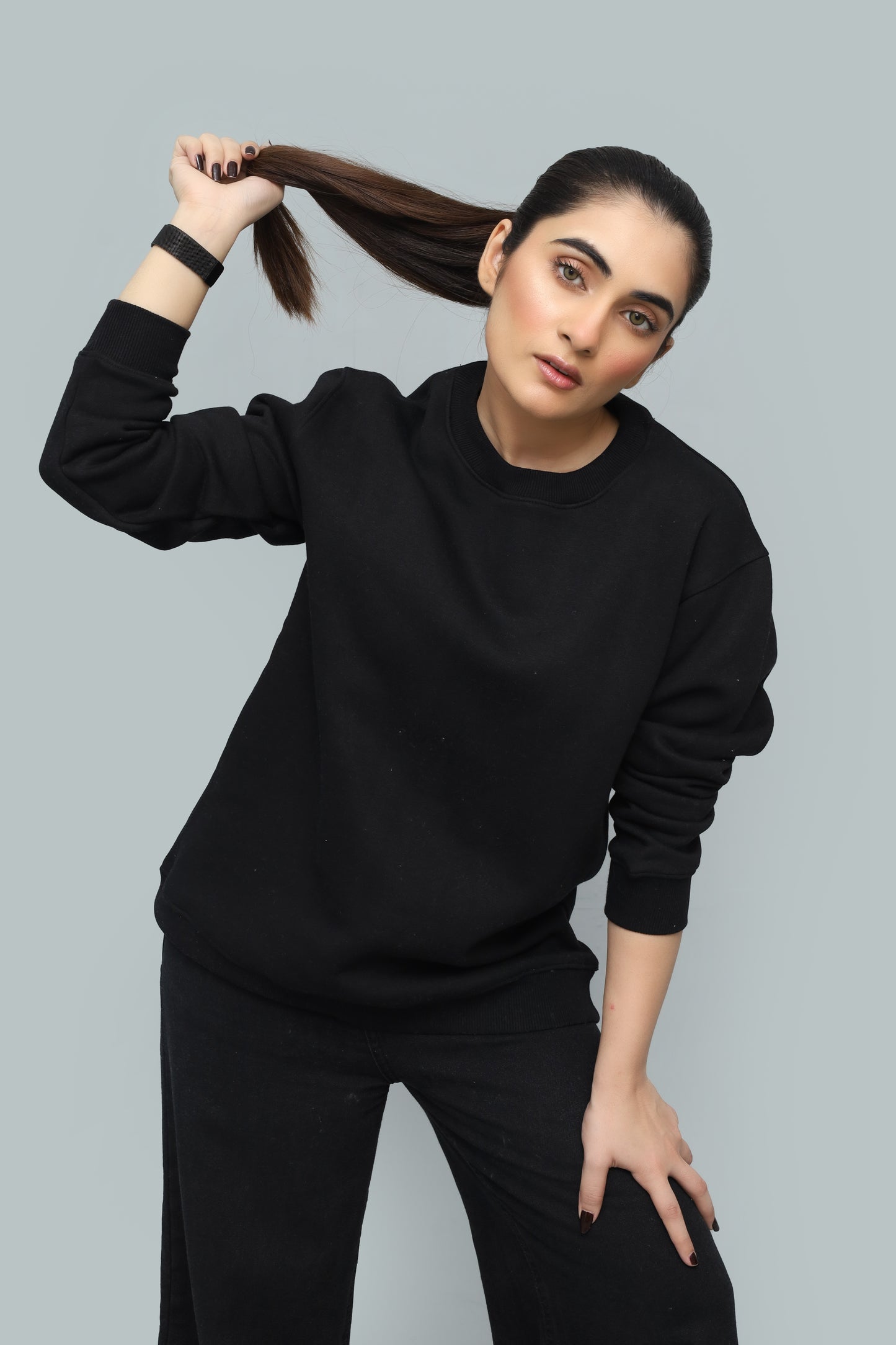Premium Black Sweatshirt - Obsidian One Edition | Primerz