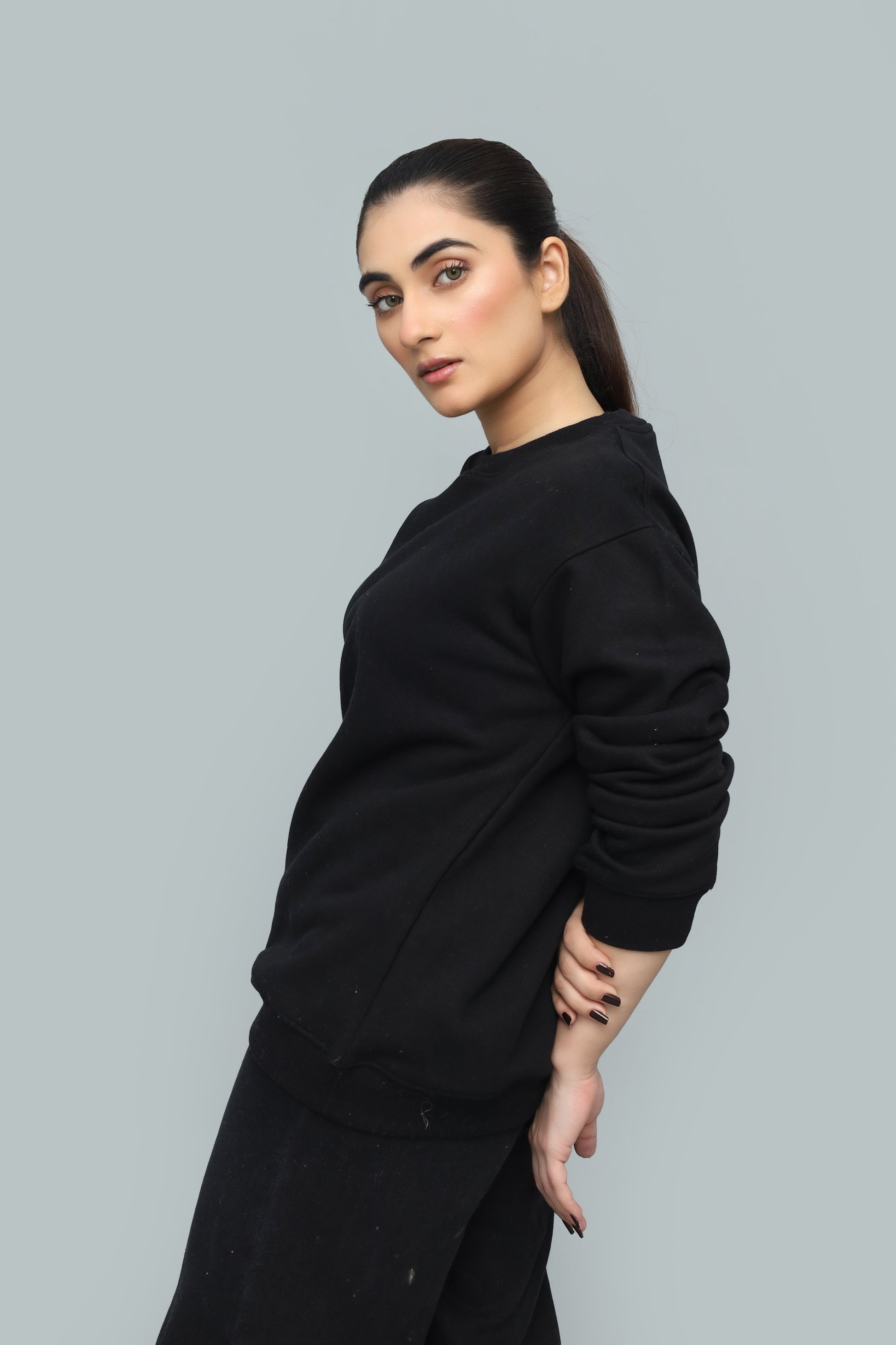 Premium Black Sweatshirt - Obsidian One Edition | Primerz