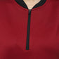Premium Maroon Quarter-Zip Scuba Sweatshirt