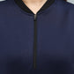 Premium Navy Scuba Quarter-Zip Sweatshirt