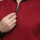Premium Maroon Quarter-Zip Scuba Sweatshirt