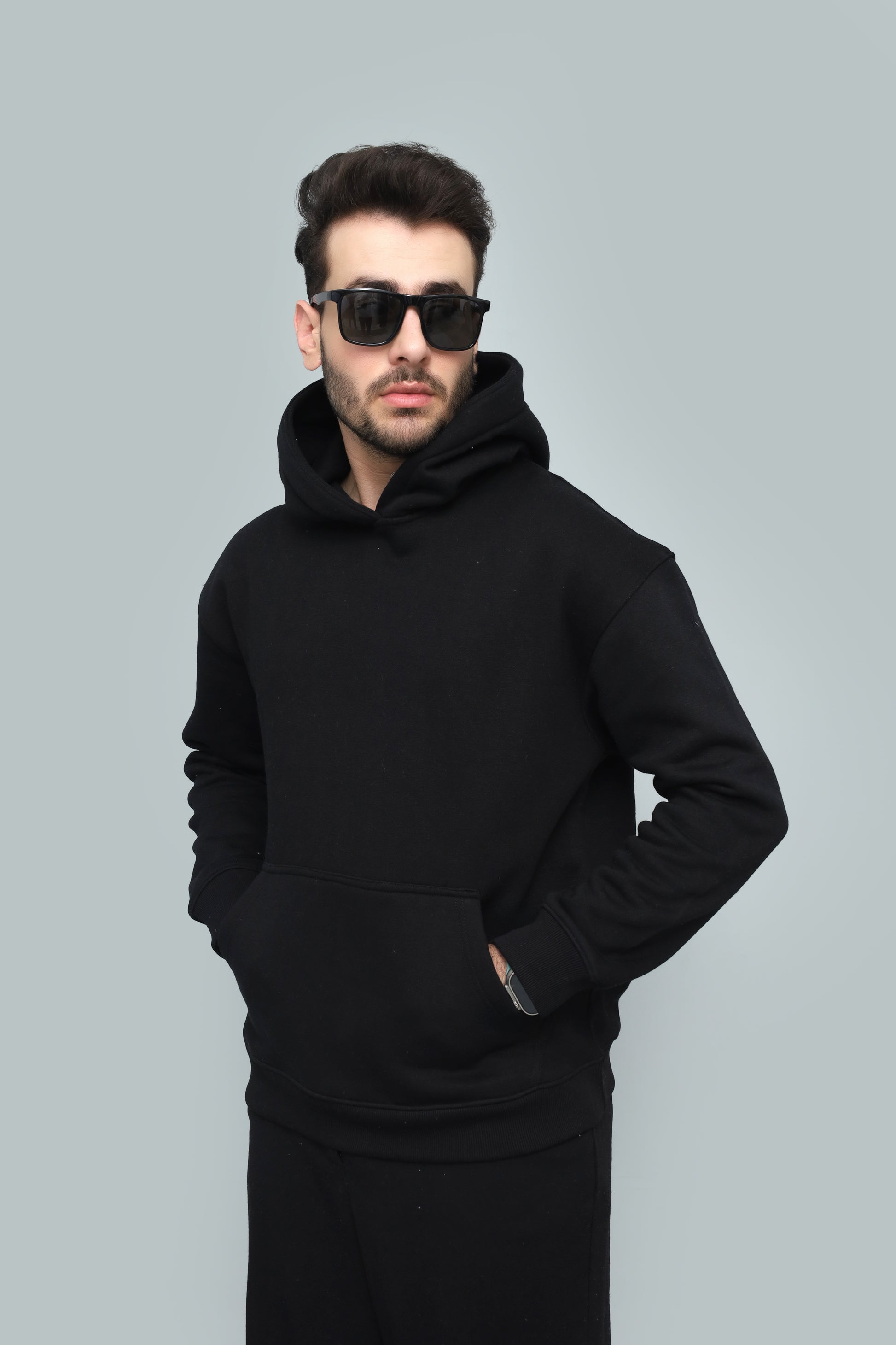 Prime Matte Black Hoodie