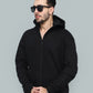 Primerz Classic Black Zipper Hoodie